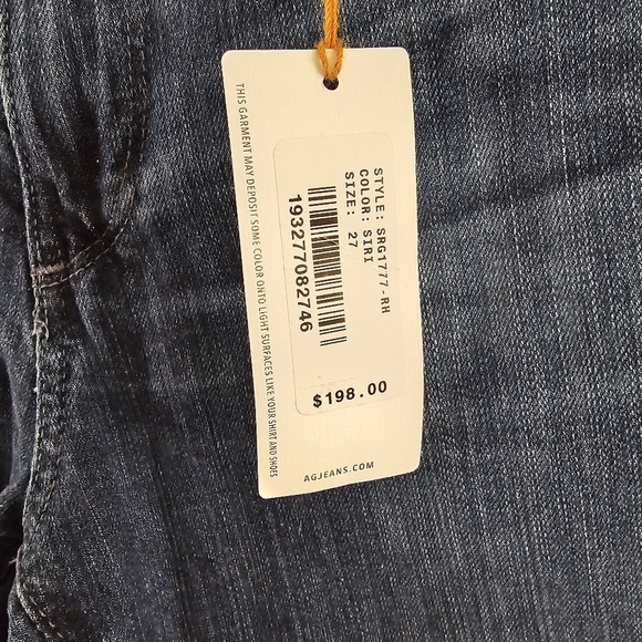 AG Adriano Goldschmied The Farrah Skinny Ankle Raw Hem Jeans Size 27 - Picture 5 of 8